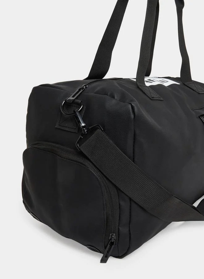 Styli  Black Sports Duffle Bag for Men | Best Price UAE